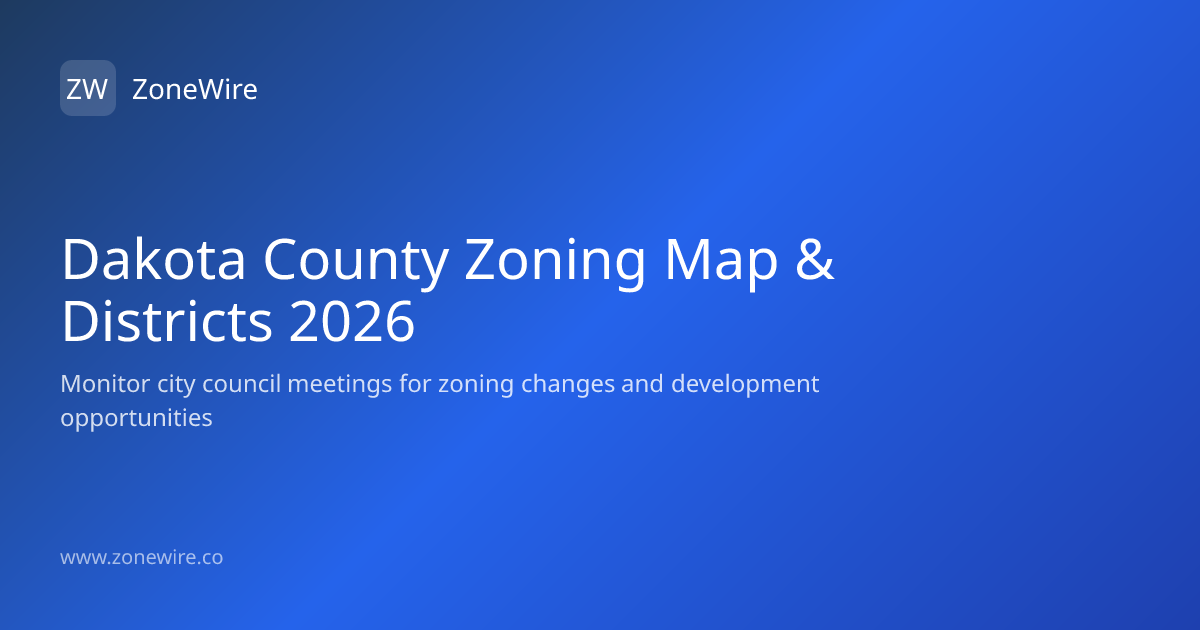 Dakota County Zoning Map & Districts 2026 | ZoneWire