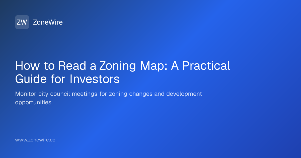 How to Read a Zoning Map: A Practical Guide for… | ZoneWire